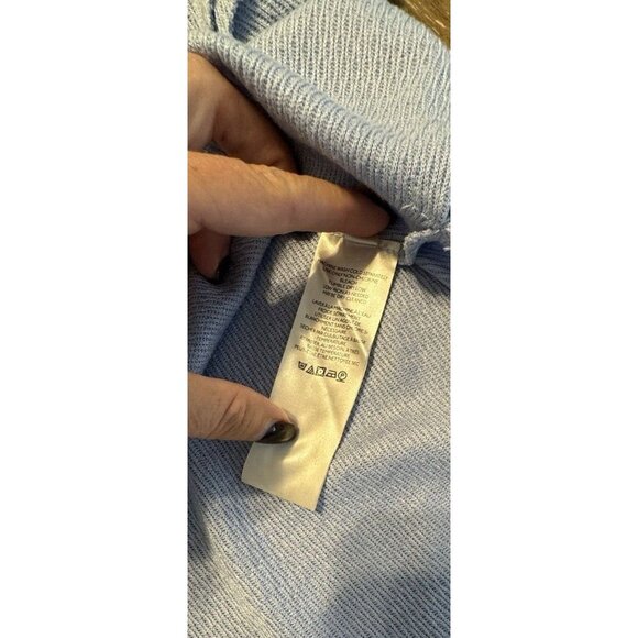 We The Free Light Blue Thermal Top Side Slit Long Sleeve Tee MEDIUM Thumb holes - Picture 7 of 8